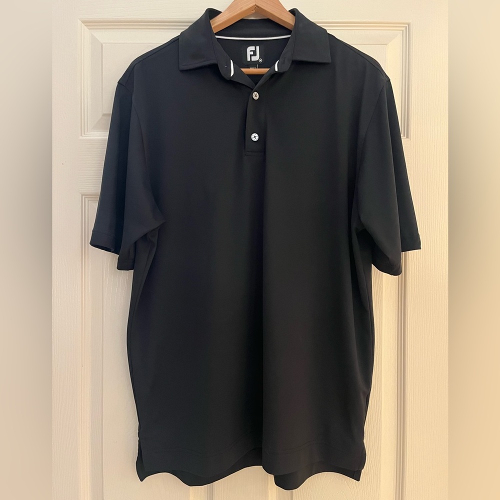 FootJoy Black Performance Polo Shirt